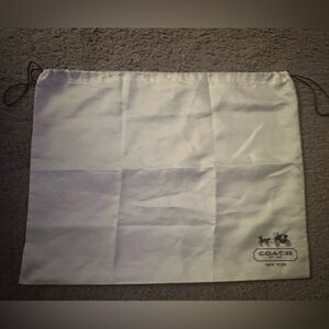 Coach Cream Colored Dust Bag 15x19